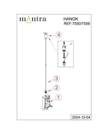 HANOK * TAPA LATERAL NEGRA CON CABLE FIJACION